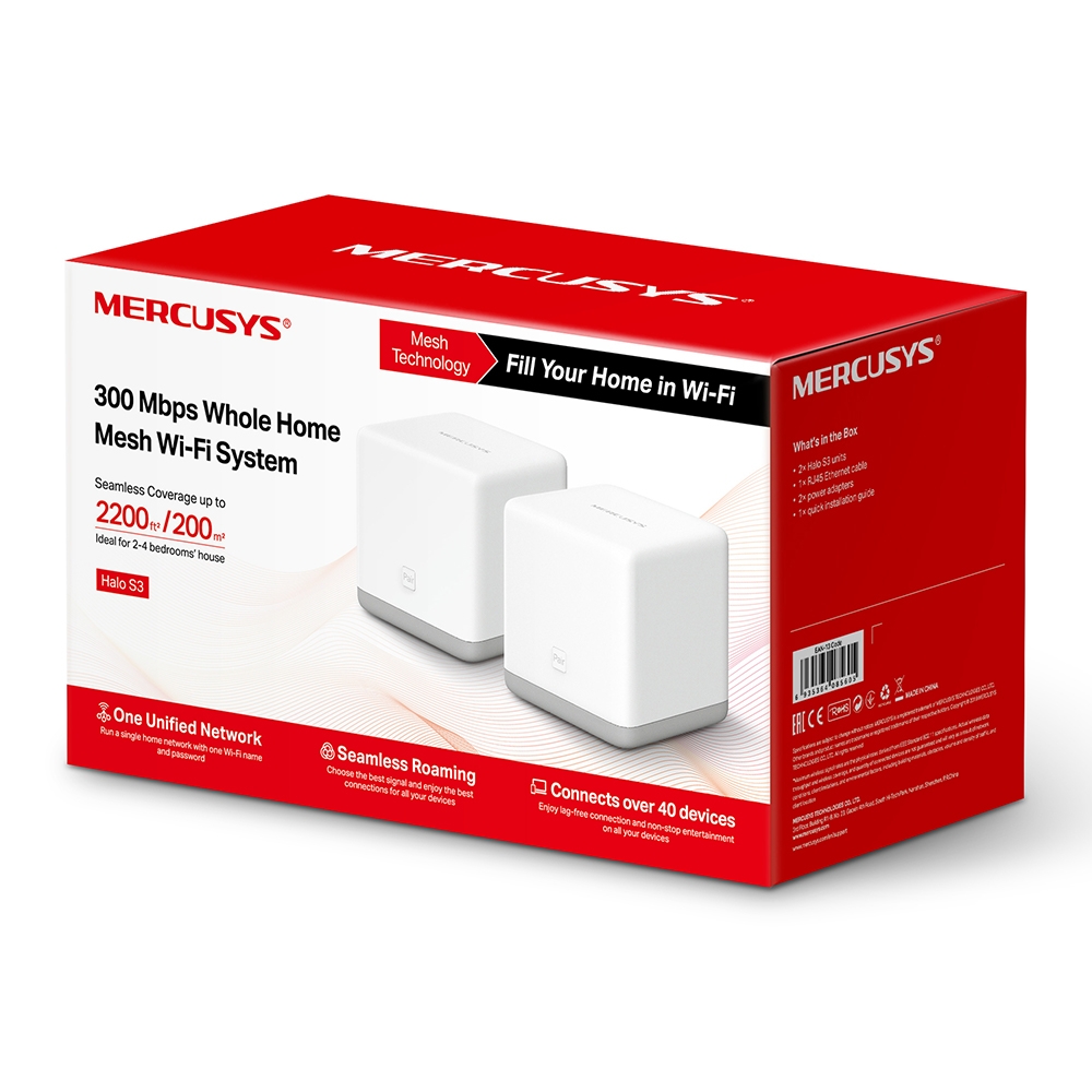 Whole Home Wi-Fi Halo S3 (2 Pack)