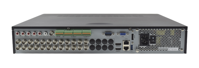 DS-7324HUHI-K4 DVR HIKVISION 24 CANALES + 16 IP 8 MP / 4 SATA / 4 AUDIO