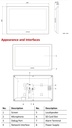 DS-KH8520-WTE1 MONITOR HIKVISION IP WiFi TACTIL 10&quot;