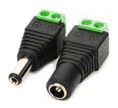 PAR DE CONECTORES DC CORRIENTE HEMBRA - MACHO