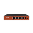 SWITCH 16 PUERTOS / POE / DE LARGO ALCANCE, HASTA 250M,16 X 10/100MBPS (POE) + 2 X 100/1000MBPS + 1 X SFP, 200 W