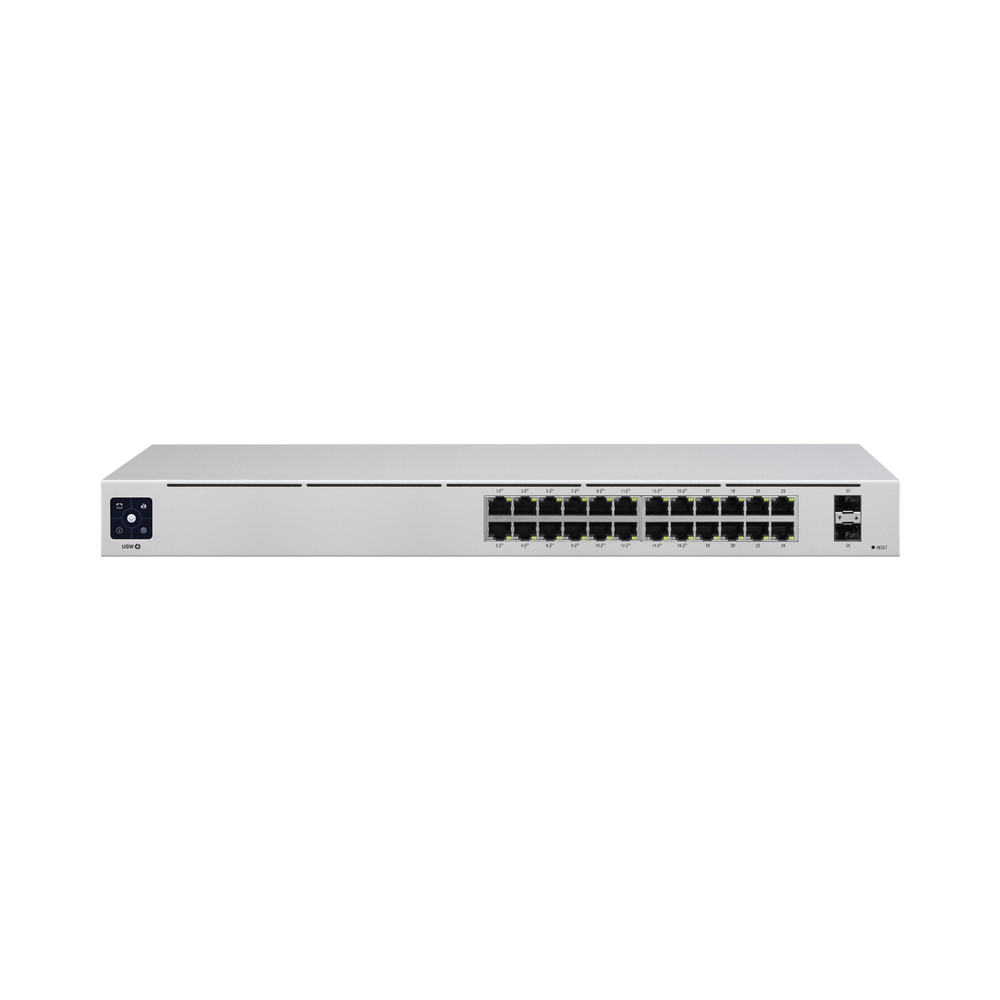 SWITCH 24 PUERTOS UNIFI POE GEN2, CAPA 2 DE 24 PUERTOS (16 PUERTOS POE 802.3AF/AT + 8 PUERTOS GIGABIT) + 2 PUERTOS 1G SFP, 95W, PANTALLA INFORMATIVA