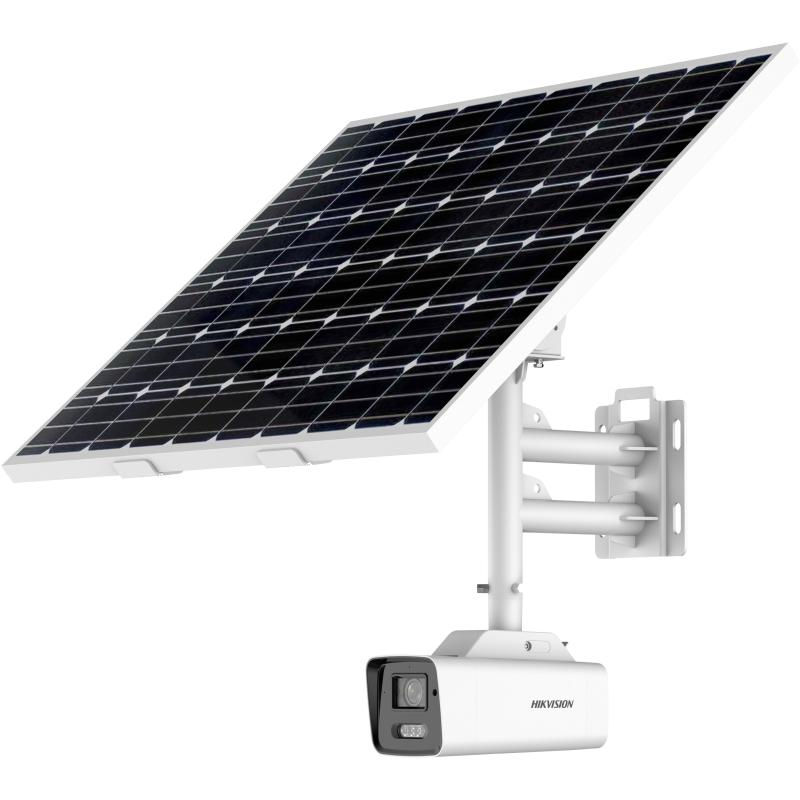 CÁMARA BULLET IP 8 MP / 4 MM / 4K / ALIMENTADA CON PANEL SOLAR / CONEXIÓN DE RED 4G / COLORVU / IMAGEN A COLOR 24/7 / LUZ BLANCA 30 MTS / EXTERIOR IP67 / RESISTENCIA AL VIENTO NIVEL 12 / WDR 120 DB / 64 GB EMMC / SOPORTA BATERIA DE LITIO RECARGABLE (NO INCLUÍDA)