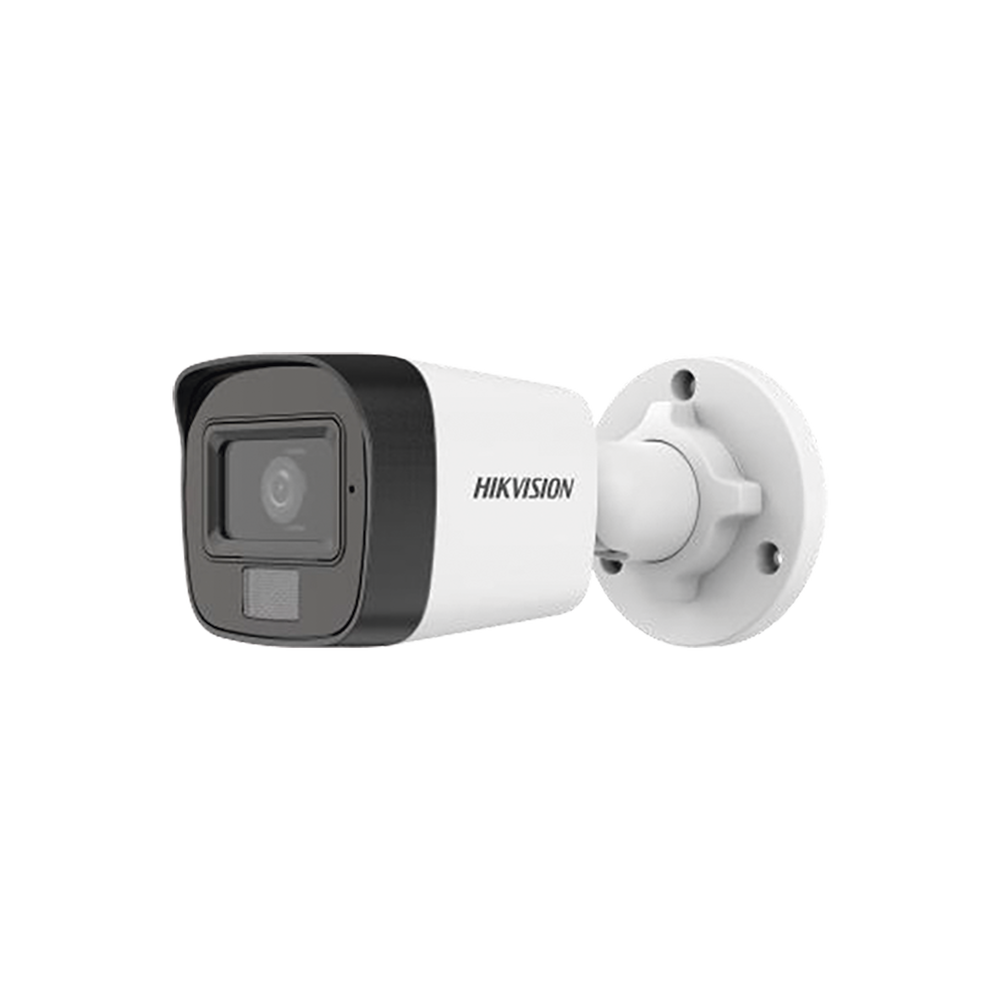 CÁMARA BULLET TURBO HD 5 MP / 2.8 MM / 3K 2960 X 1665 / LUZ DUAL / 25 MTS IR EXIR / LUZ BLANCA 20 MTS / MICRÓFONO INTEGRADO / EXTERIOR IP67 / PLÁSTICO / TVI-AHD-CVI-CVBS / DWDR