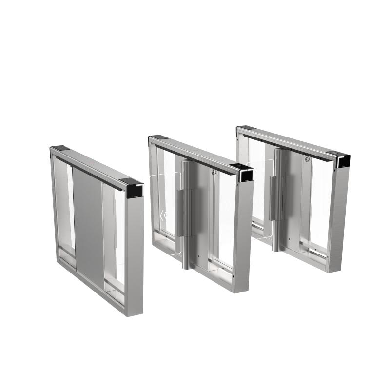 TORNIQUETE TIPO BARRERA - SWING POSICIÓN IZQUIERDA PARA CARRIL DE 90 CMS / INTERIOR / EXTERIOR / INCLUYE LECTOR DE TARJETAS EM - M1 / TCP/ IP / 30 A 60 PERSONAS POR MINUTO / 14 PARES DE SENSORES IR