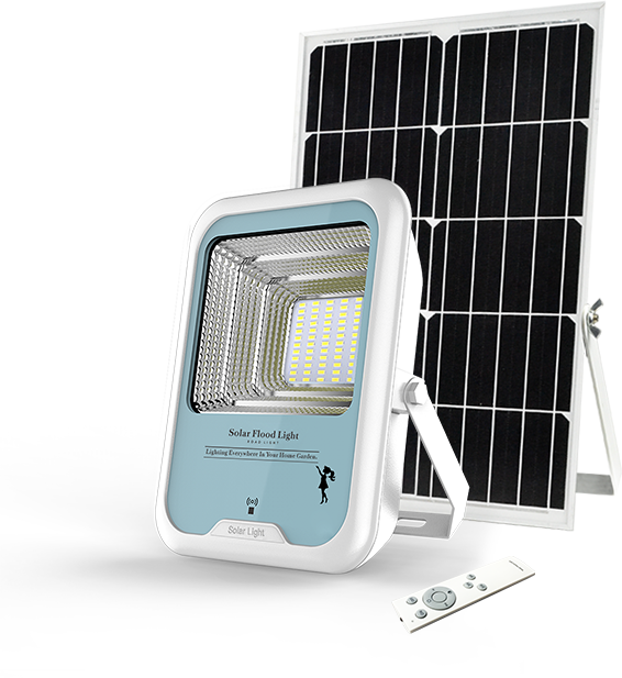REFLECTOR LED CON PANEL SOLAR 100W