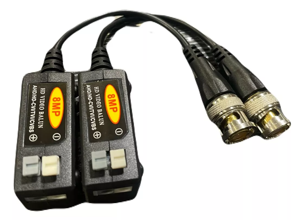 VIDEO BALUN PASIVO / AHD / PRESIÓN/SOPORTA 8MP