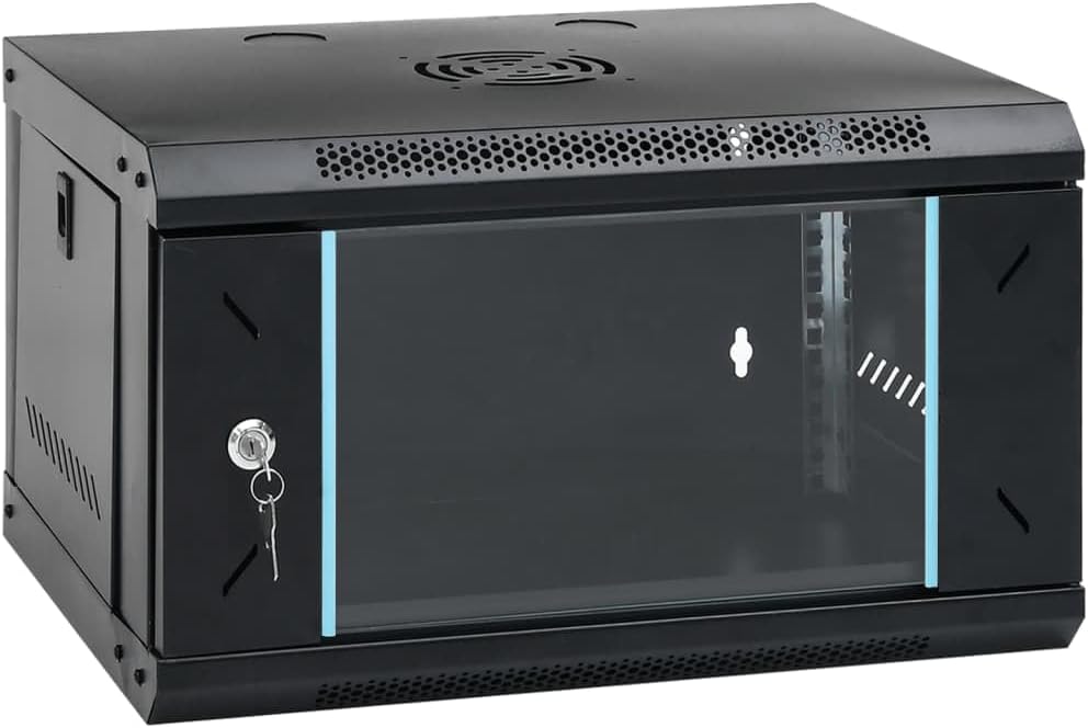 GABINETE RACK CERRADO 6U 530 X 400 X 300 MM