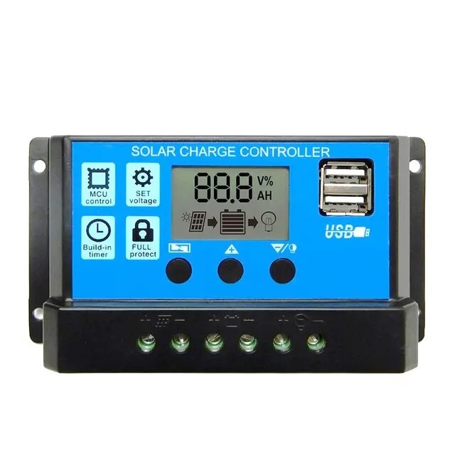 CONTROLADOR DE CARGA PARA PANEL SOLAR 20A 12V 24V SY3024HD