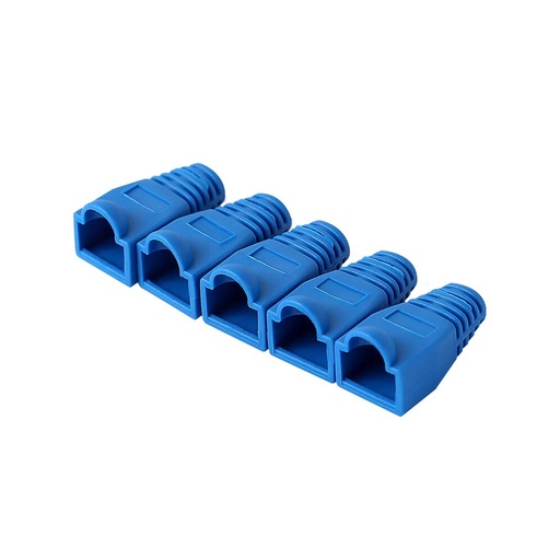 [BOTARJ45] BOTA GORRO CAPUCHA PARA CONECTOR RJ45 CAT5E AZUL X10