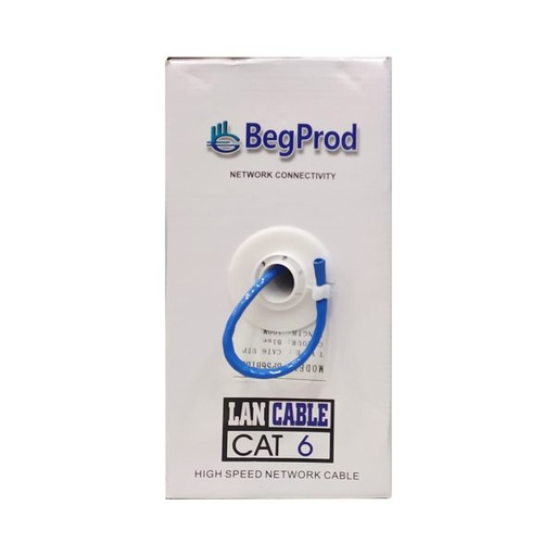 [UTP100C6] CABLE UTP CAT 6 / 100 MTS / INTERIOR / AZUL / 0.56MM
