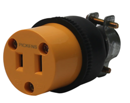 [MJ0092] TOMA CORRIENTE DE GOMA / HEMBRA