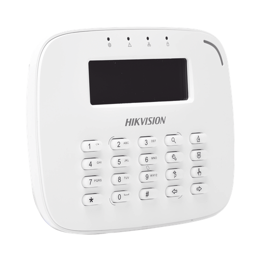 [DS-PK-LRT(433MHz)] TECLADO LCD / CABLEADO / COMPATIBLE CON EL PANEL HIBRIDO HIKVISION