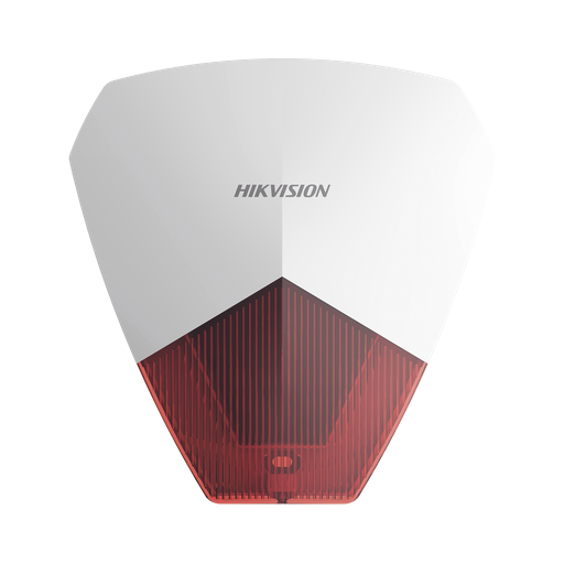 [DS-PS1-R] SIRENA CON ESTROBO / CABLEADO / IDEAL PARA CUALQUIER PANEL DE ALARMA / ROJA