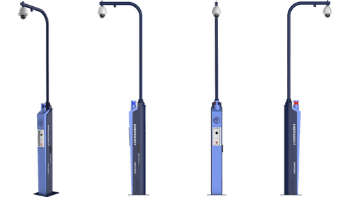 [DS-PEA3M-21H] ESTACIÓN DE PÁNICO CON INTERCOMUNICADOR IP Y SOPORTE PARA CÁMARA Y/O PTZ