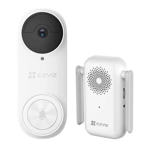 [CS-DB2-A0-2C5WPBR] TIMBRE/VIDEOPORTERO ELECTRÓNICO WIFI, 6MPX, LENTE 2.0MM, IR 5MTS, BATERÍA