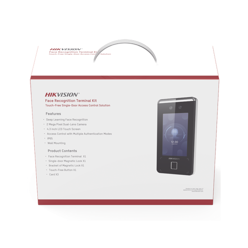[DS-KAS541] KIT CONTROL DE ACCESO TODO INCLUÍDO / VIDEO PORTERO / ELECTROIMAN / BOTON DE SALIDA / MONTAJES Z Y L PARA IMAN / LECTOR DE ROSTROS / QR / TARJETAS M1 / HUELLAS / IP65