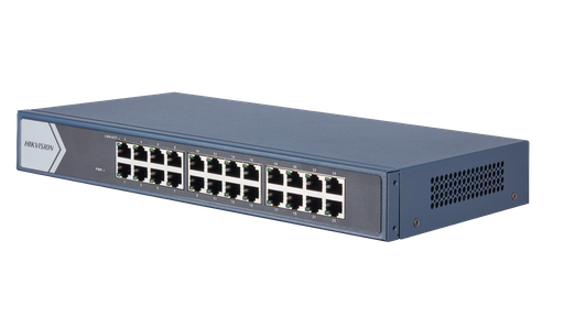 [DS-3E0524-E] SWITCH 24 PUERTOS GIGABIT 10/100/1000 MBPS / MDI / MDI-X / 220 VAC /  MAX 0.7 A / RACKEABLE