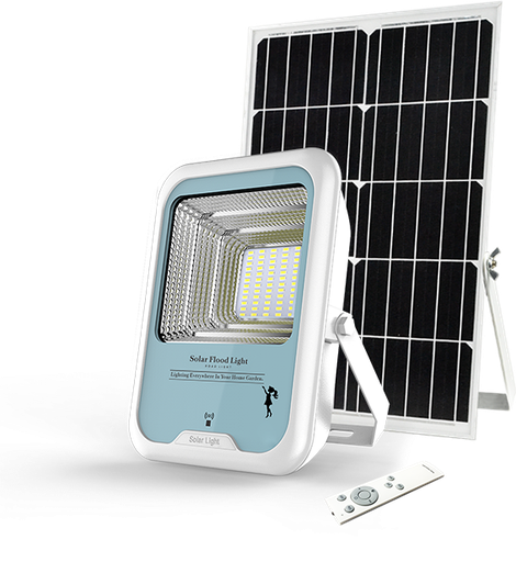 [SPX-E4-100W] REFLECTOR LED CON PANEL SOLAR 100W