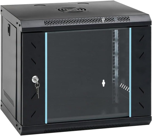 [RACK9U-PRO] GABINETE RACK CERRADO 9U 530 X 400 X 450 MM
