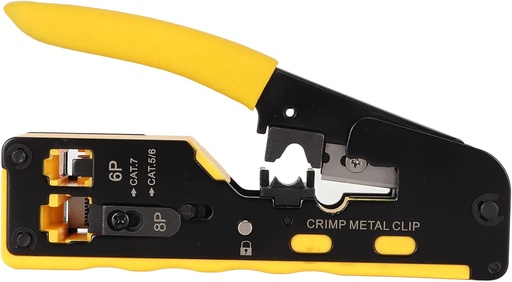 [PRPW-400] CRIMPADORA N7088 DE CONECTORES MACHO CON CORTE AUTOMÁTICO PARA RJ45 PASANTE Y NO PASANTE