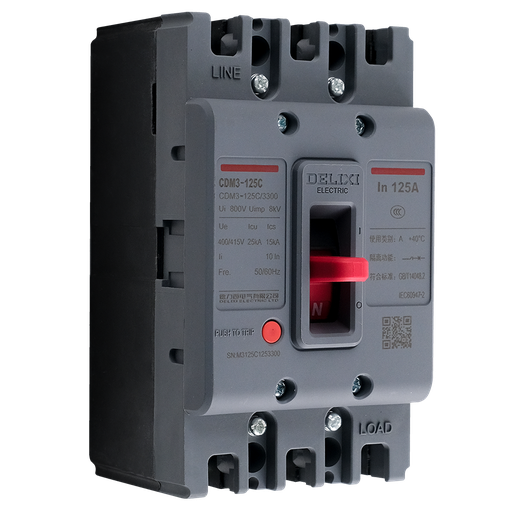 [CDM3-125C/300] BREAKER DELIXI PARA ELECTRICIDAD 125A 1P